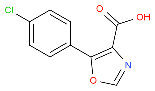 5-(4-Chlorophenyl)-1,3-oxazole-4-carboxylic acid 97%_分子结构_CAS_143659-14-7)