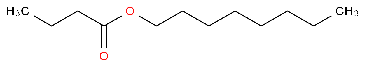 OCTYL BUTYRATE_分子结构_CAS_110-39-4)