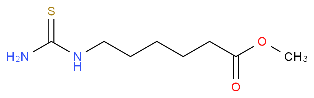 methyl 6-[(aminocarbonothioyl)amino]hexanoate_分子结构_CAS_98998-60-8)