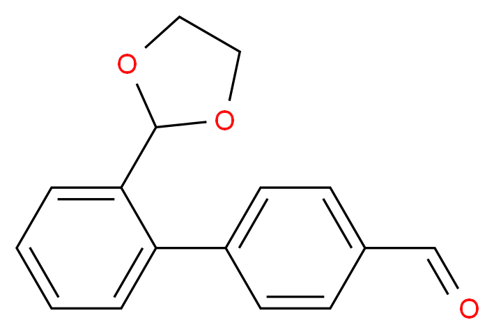 2'-(1,3-Dioxolan-2-yl)[1,1'-biphenyl]-4-carbaldehyde_分子结构_CAS_)