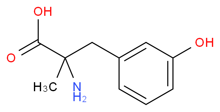 DL-&alpha;-METHYL-m-TYROSINE_分子结构_CAS_305-96-4)