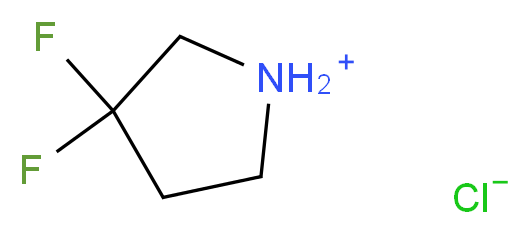 3,3-difluoropyrrolidin-1-ium chloride_分子结构_CAS_)