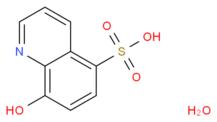 8-羟基-5-喹啉磺酸 一水合物_分子结构_CAS_283158-18-9)