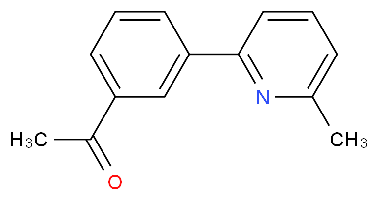 1-[3-(6-methyl-2-pyridinyl)phenyl]ethanone_分子结构_CAS_)