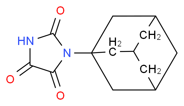 1-(1-adamantyl)imidazolidine-2,4,5-trione_分子结构_CAS_37428-73-2)