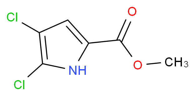 methyl 4,5-dichloro-1H-pyrrole-2-carboxylate_分子结构_CAS_1197-12-2