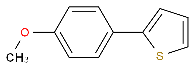 2-(4-methoxyphenyl)thiophene_分子结构_CAS_42545-43-7)