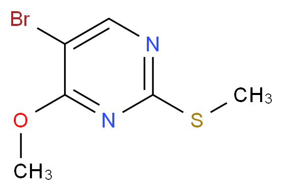 5-BROMO-2-(METHYLTHIO)-4-METHOXYPYRIMIDINE_分子结构_CAS_81560-09-0)