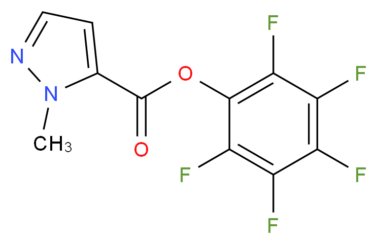 pentafluorophenyl 1-methyl-1H-pyrazole-5-carboxylate_分子结构_CAS_926921-64-4