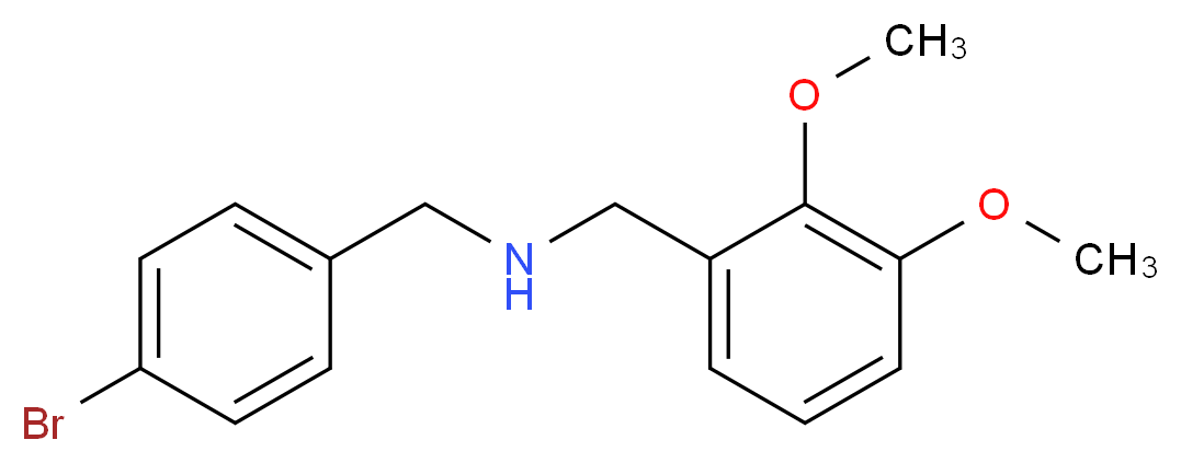 (4-bromobenzyl)(2,3-dimethoxybenzyl)amine_分子结构_CAS_353779-16-5)