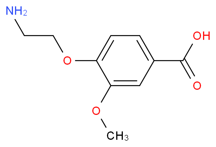 4-(2-Aminoethoxy)-3-methoxybenzoic acid_分子结构_CAS_1011408-00-6)