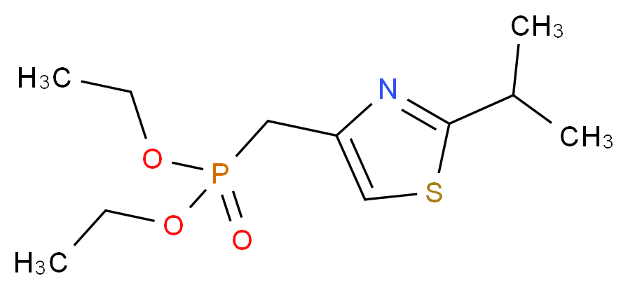 diethyl {[2-(propan-2-yl)-1,3-thiazol-4-yl]methyl}phosphonate_分子结构_CAS_675201-26-0