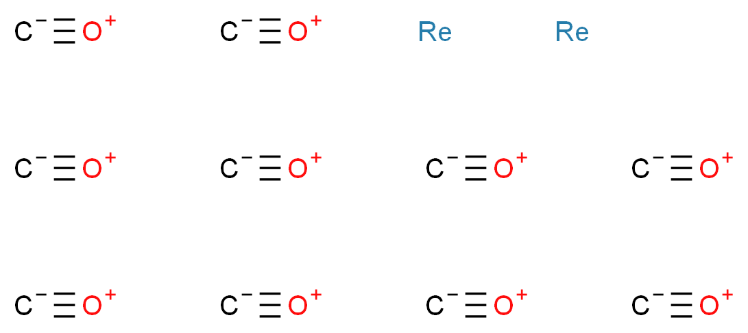 decakis(methanidylidyneoxidanium) dirhenium_分子结构_CAS_14285-68-8