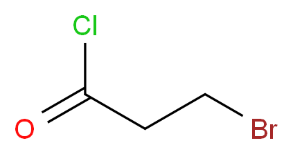 3-溴丙酰氯_分子结构_CAS_15486-96-1)