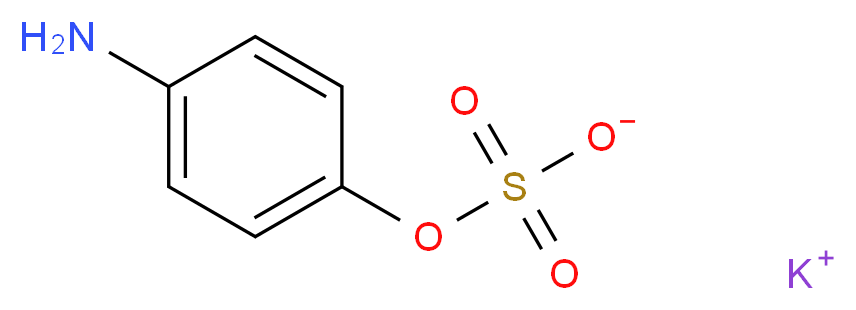 potassium 4-aminophenyl sulfate_分子结构_CAS_37763-28-3