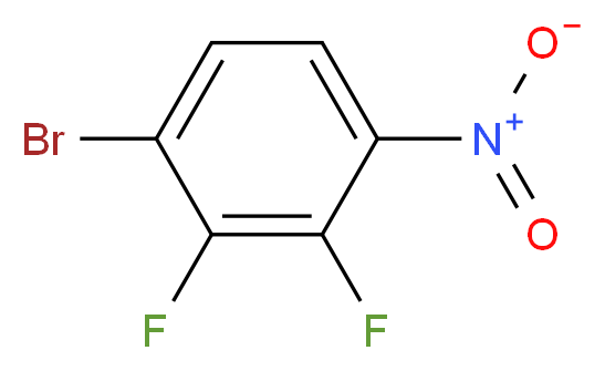 1-bromo-2,3-difluoro-4-nitrobenzene_分子结构_CAS_1003708-24-4