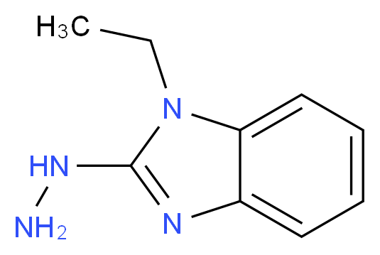 1-ethyl-2-hydrazino-1H-benzimidazole_分子结构_CAS_90562-75-7)