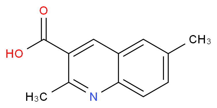 2,6-Dimethylquinoline-3-carboxylic acid_分子结构_CAS_610261-45-5)