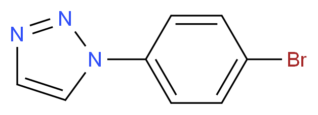 1-(4-bromophenyl)-1H-1,2,3-triazole_分子结构_CAS_20320-17-6)