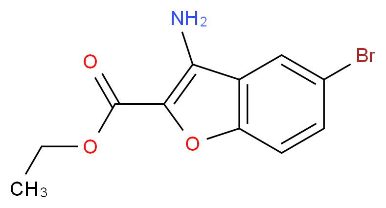 Ethyl 3-amino-5-bromo-1-benzofuran-2-carboxylate_分子结构_CAS_)