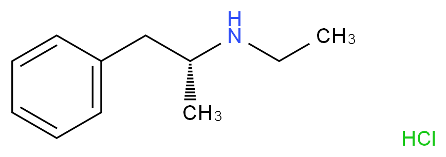 ethyl[(2R)-1-phenylpropan-2-yl]amine hydrochloride_分子结构_CAS_26194-85-4