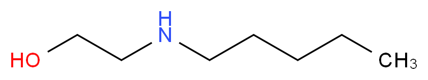 2-(pentylamino)ethan-1-ol_分子结构_CAS_35161-67-2