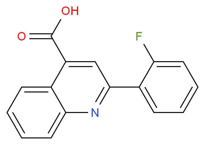 2-(2-Fluorophenyl)-4-quinolinecarboxylic acid_分子结构_CAS_1647-89-8)