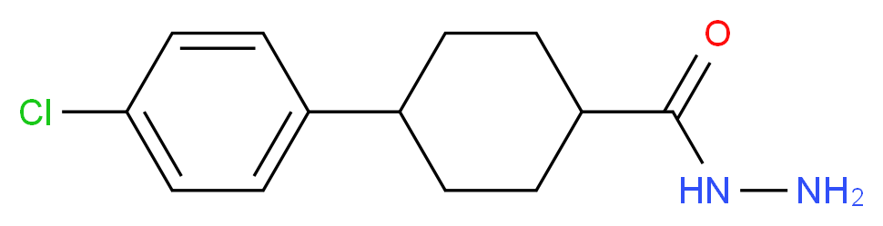 4-(4-chlorophenyl)cyclohexane-1-carbohydrazide_分子结构_CAS_368870-04-6