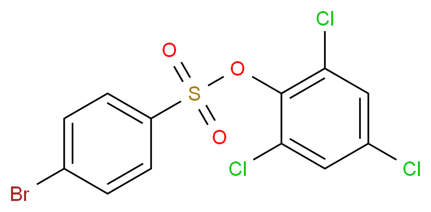 2,4,6-Trichlorophenyl 4-bromobenzenesulfonate_分子结构_CAS_)
