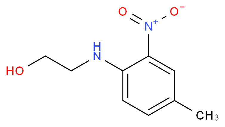 2-((4-Methyl-2-nitrophenyl)amino)ethanol_分子结构_CAS_100418-33-5)