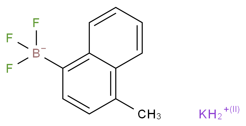 4-甲基-1-萘三氟硼酸钾_分子结构_CAS_850623-55-1)