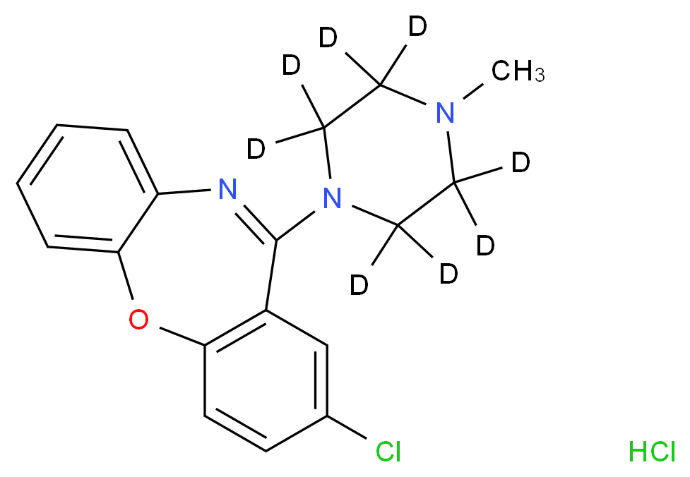 Loxapine-d8 Hydrochloride_分子结构_CAS_1246820-19-8)