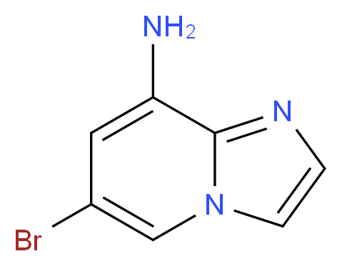 6-bromoimidazo[1,2-a]pyridin-8-amine_分子结构_CAS_676371-00-9