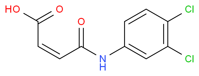 (2Z)-3-[(3,4-dichlorophenyl)carbamoyl]prop-2-enoic acid_分子结构_CAS_21395-61-9