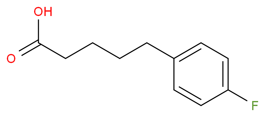 5-(4-Fluorophenyl)pentanoic acid_分子结构_CAS_24484-22-8)