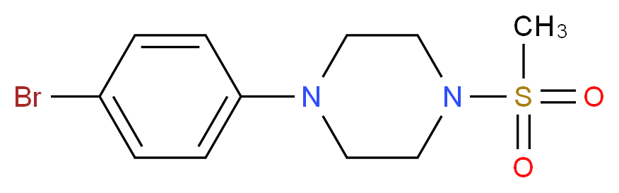 1-(4-bromophenyl)-4-methanesulfonylpiperazine_分子结构_CAS_357647-98-4