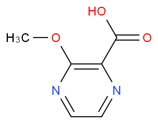 3-Methoxypyrazine-2-carboxylic acid_分子结构_CAS_40155-47-3)