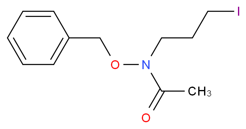N-(benzyloxy)-N-(3-iodopropyl)acetamide_分子结构_CAS_1003599-67-4
