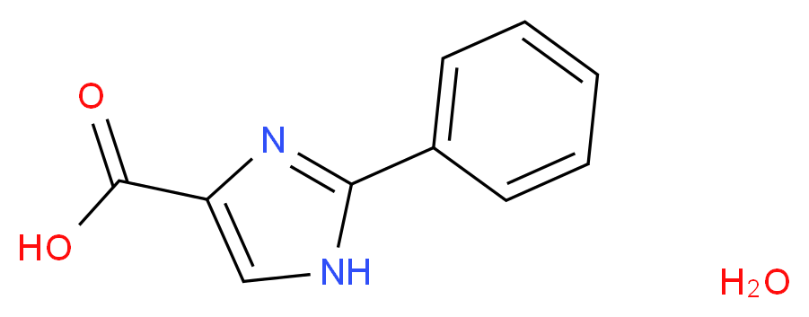 2-Phenyl-1H-imidazole-4-carboxylic acid hydrate 95%_分子结构_CAS_77498-98-7)