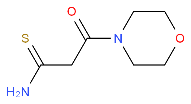 3-morpholin-4-yl-3-oxopropanethioamide_分子结构_CAS_89984-45-2)