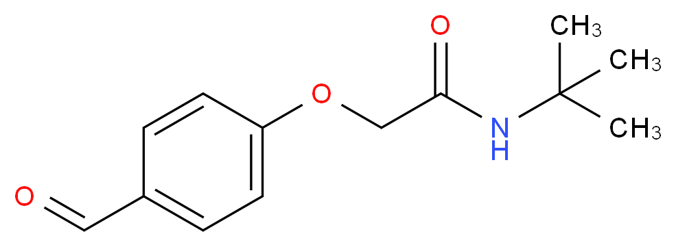 N-(tert-butyl)-2-(4-formylphenoxy)acetamide_分子结构_CAS_838867-14-4)