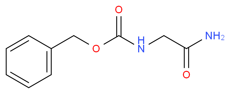 benzyl N-(carbamoylmethyl)carbamate_分子结构_CAS_949-90-6