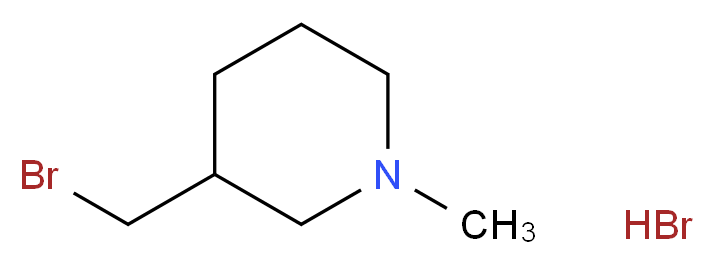 3-(bromomethyl)-1-methylpiperidine hydrobromide_分子结构_CAS_41886-04-8