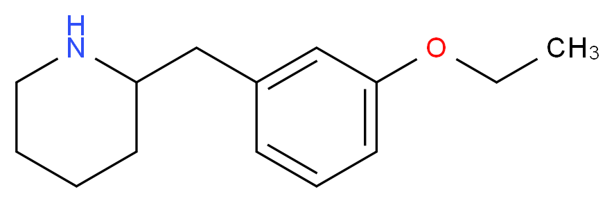 2-[(3-ethoxyphenyl)methyl]piperidine_分子结构_CAS_955288-33-2
