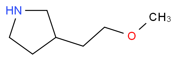 3-(2-Methoxyethyl)pyrrolidine_分子结构_CAS_)