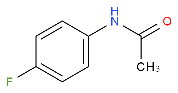 N-(4-fluorophenyl)acetamide_分子结构_CAS_)