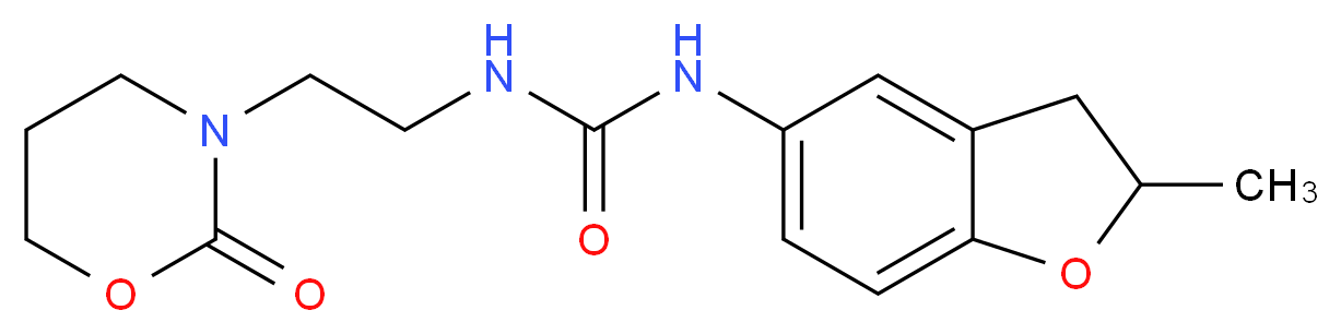 N-(2-methyl-2,3-dihydro-1-benzofuran-5-yl)-N'-[2-(2-oxo-1,3-oxazinan-3-yl)ethyl]urea_分子结构_CAS_)