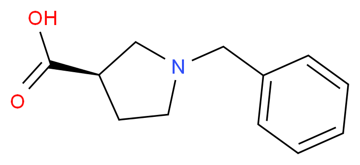 (R)-1-BENZYL-PYRROLIDINE-3-CARBOXYLIC ACID_分子结构_CAS_216311-57-8)