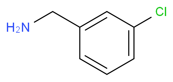 m-Chlorobenzyl amine_分子结构_CAS_4152-90-3)