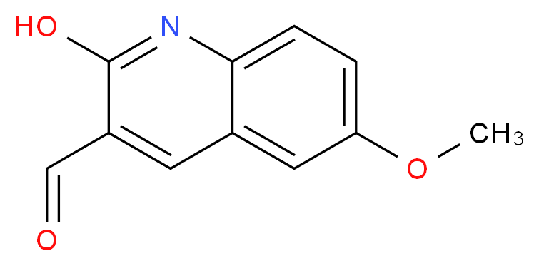 2-hydroxy-6-methoxyquinoline-3-carbaldehyde_分子结构_CAS_123990-78-3)